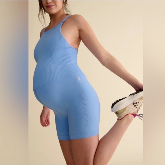 Hatch X Free People Movement Black Good Karma High Neck Maternity Runsie XS/S - Picture 5 of 10